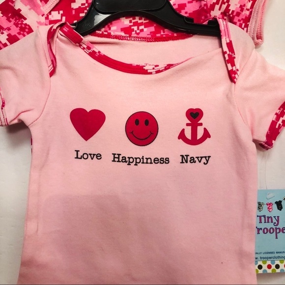 NWT Navy Baby Pink 2 Piece - Picture 3 of 4